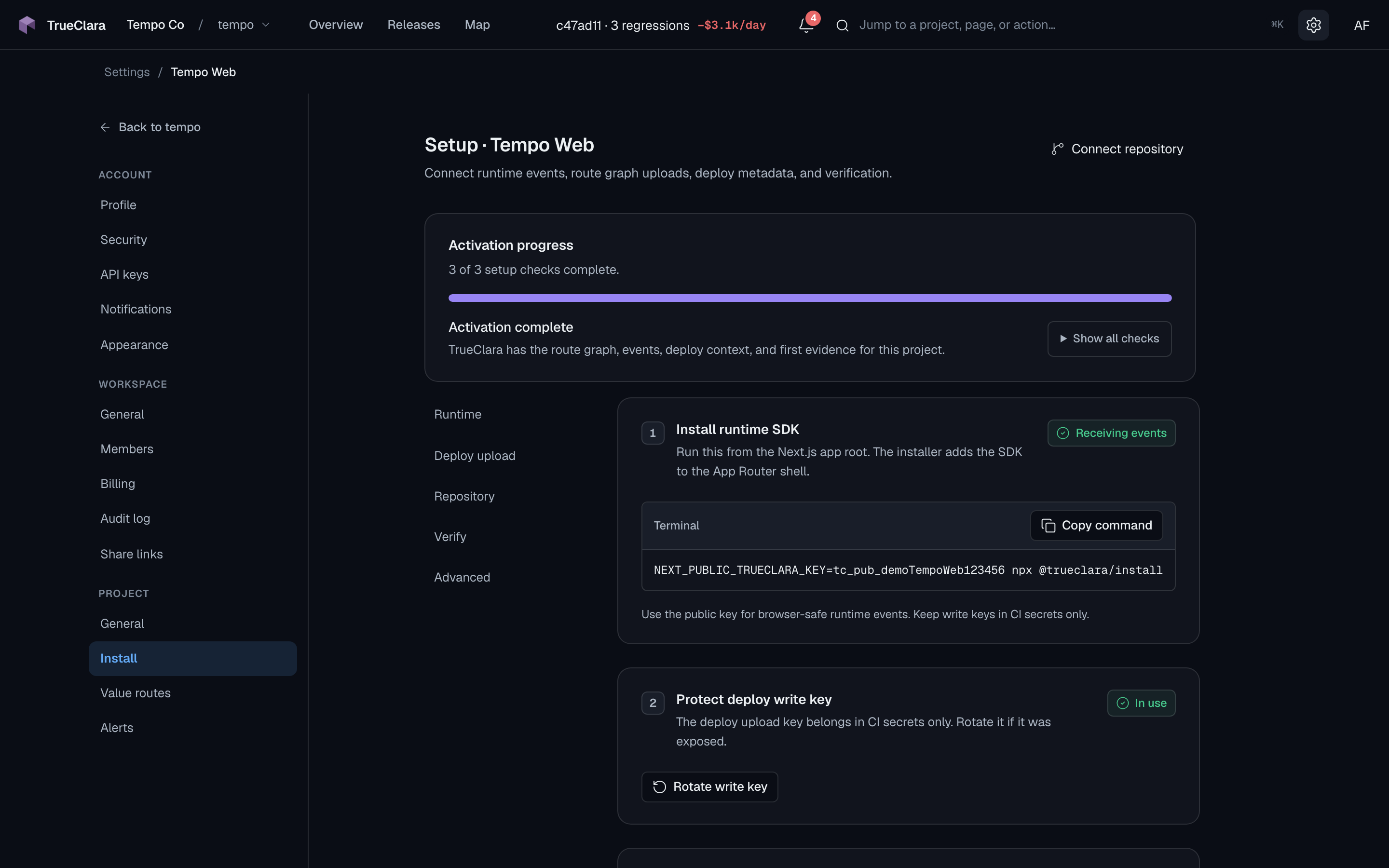 Settings Install (THEME (light))